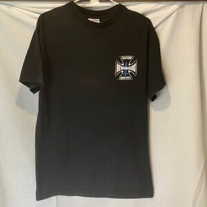 Black Graphic Tee with Unique Design